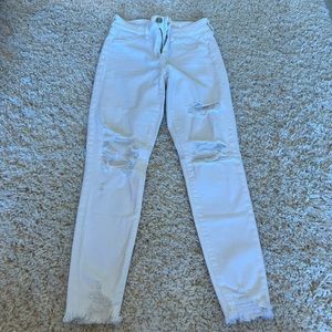 American Eagle White stretch skinny Jean 4P